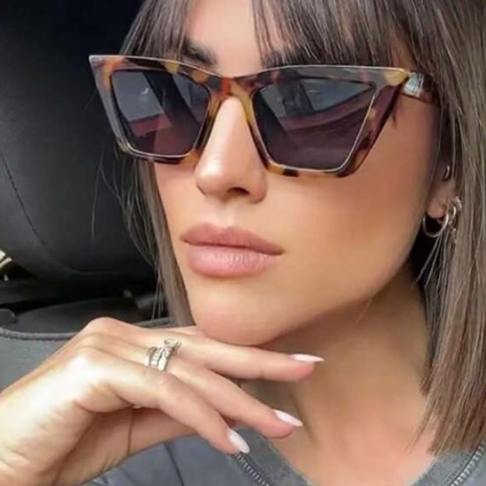 3for$20 1pc Square-Framed Streetwear Fashion Glasses For animal print